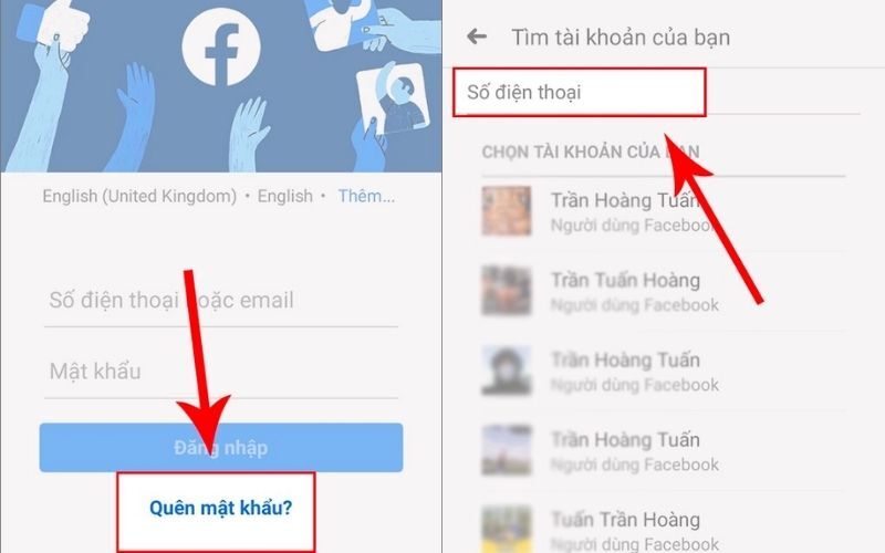 Quên mật khẩu Facebook