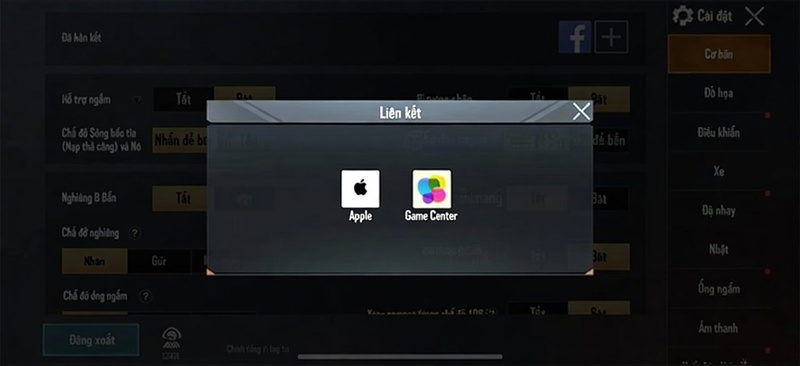Tài khoản có liên kết thêm ID APPLE