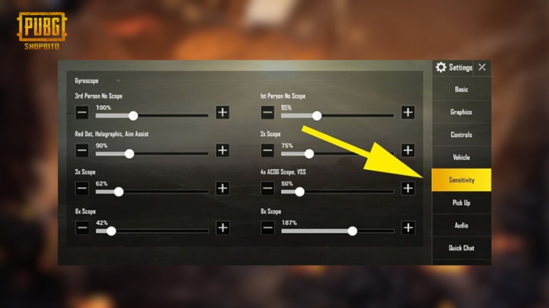 Độ Nhạy PUBG Mobile và Độ Giật Súng