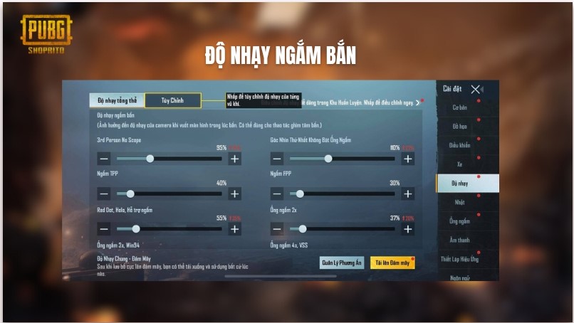 Độ nhạy bắn