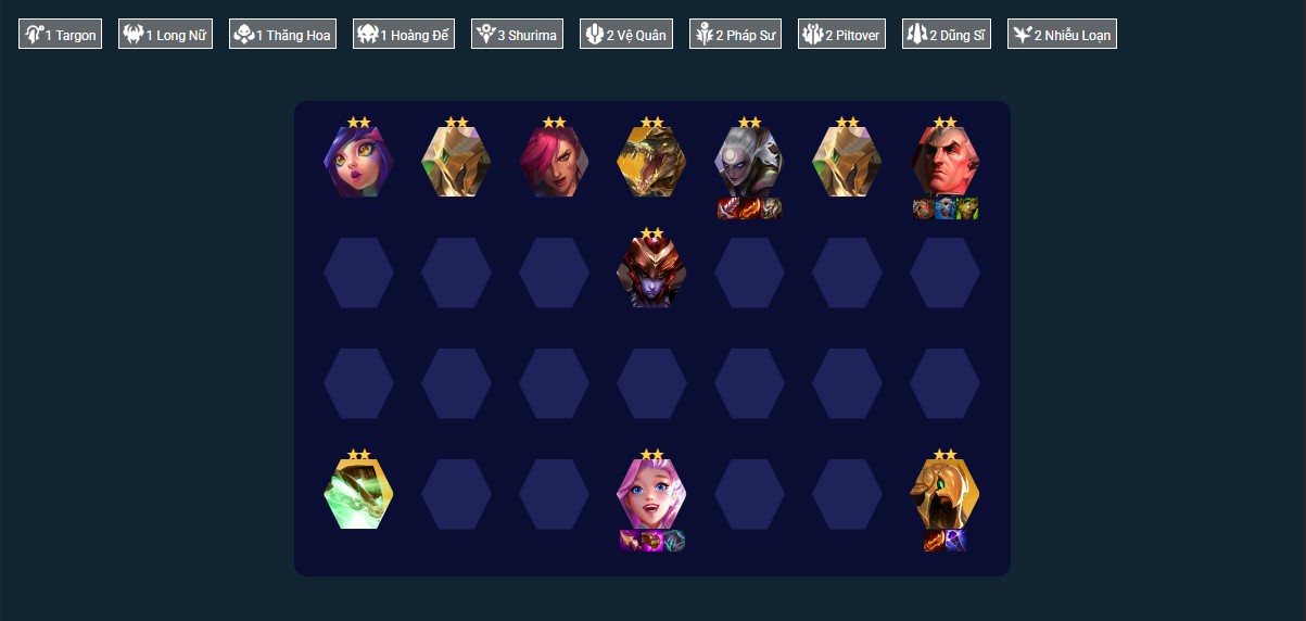 Các Tướng Trong Đội Hình Diana Shurima Flex