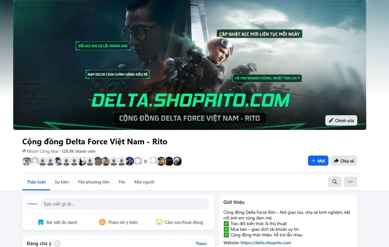 Group: Cộng đồng Delta Force Rito