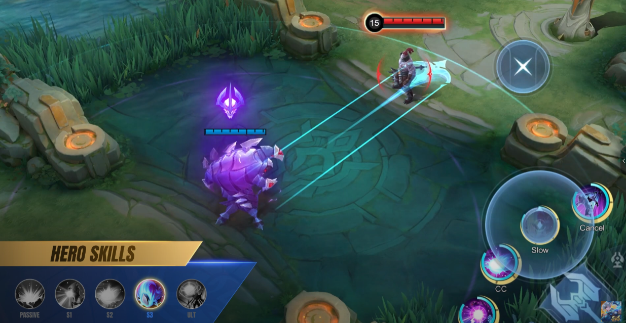 Spawn cường hóa khổng lồ của Zhask khi bật Ulti và Zhask đang "nhập" vào bên trong