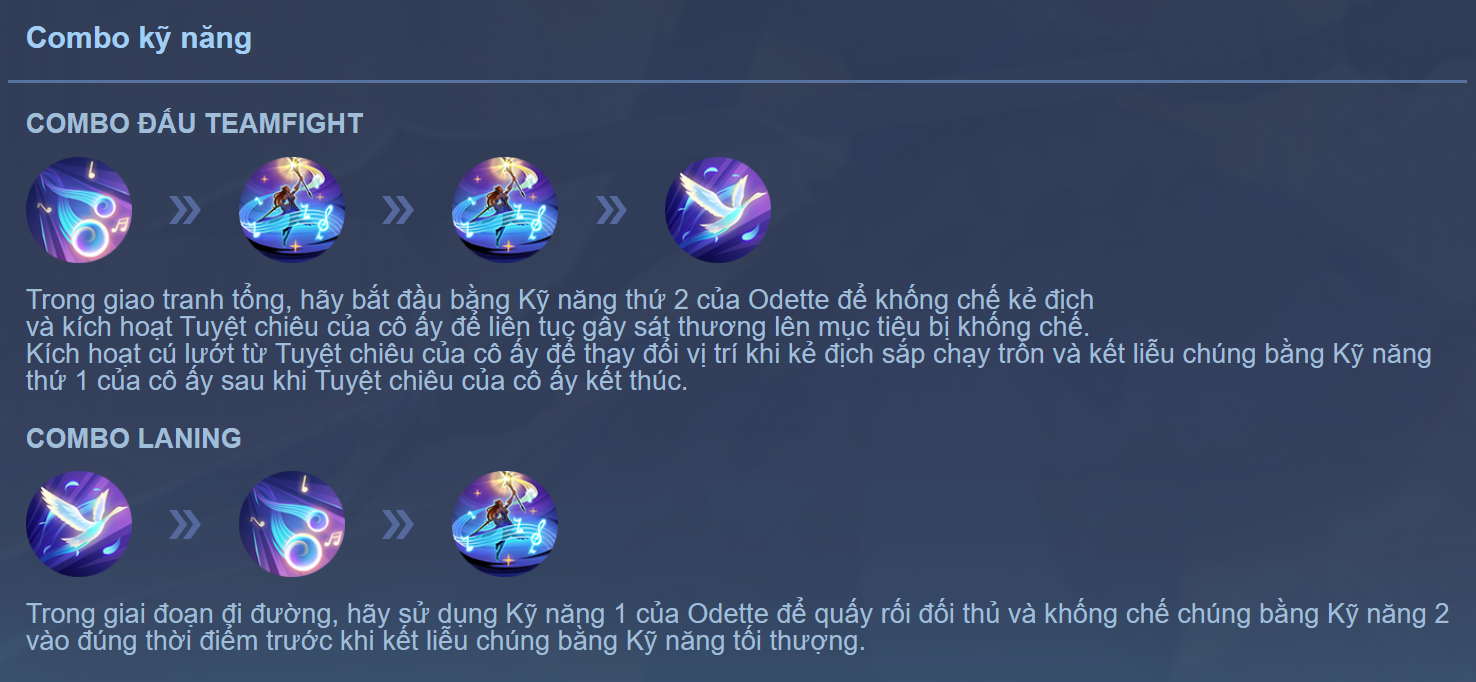 Combo hiệu quả Odette