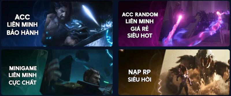 Các dịch vụ Shop Acc LOL Rito cung cấp