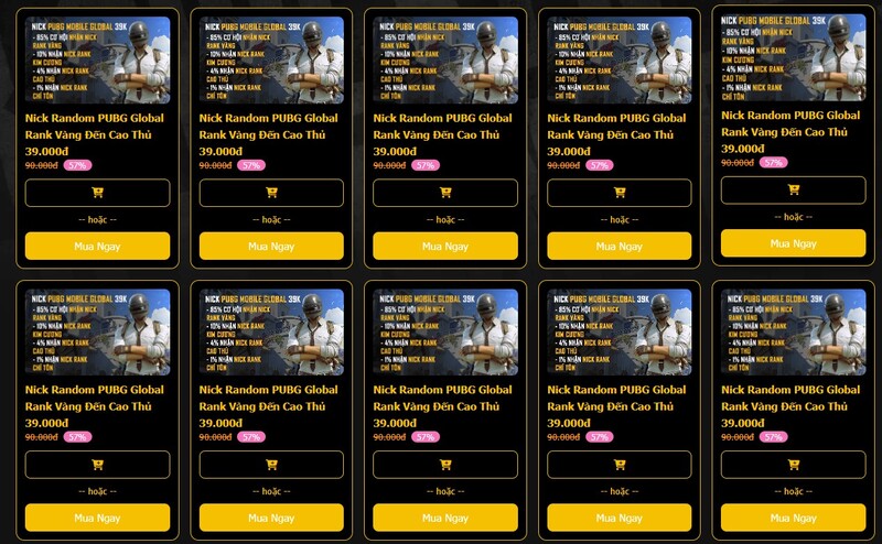 Lựa chọn mua acc PUBG Mobile giá cực rẻ