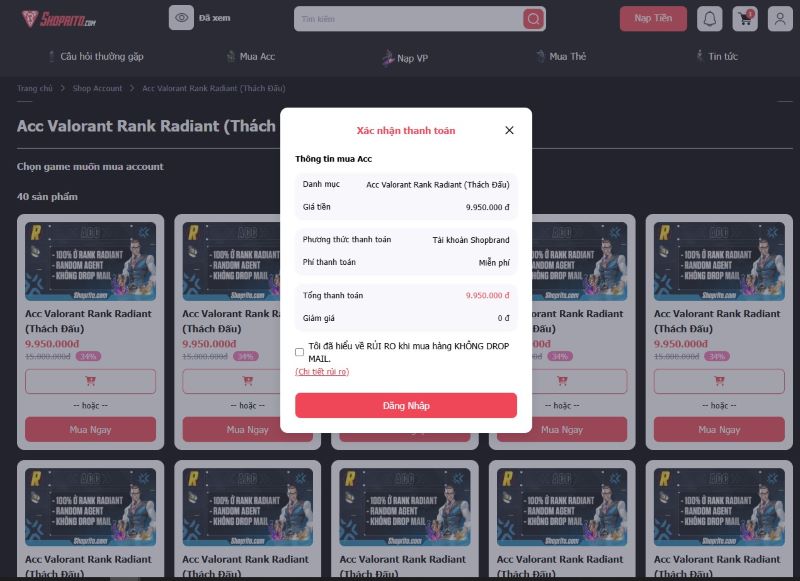 Mua Acc Valorant game Riot tại shop chỉ trong 3 bước