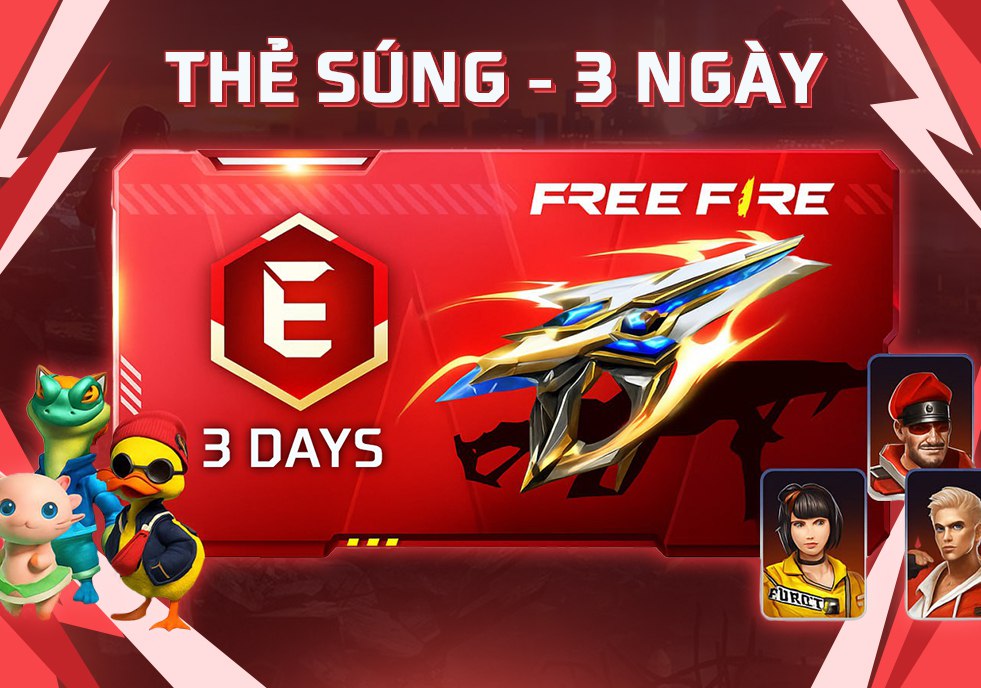 Thẻ Súng nâng cấp 3 Ngày