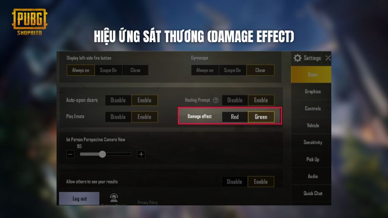 Hiệu ứng sát thương (Damage Effect) Hiệu ứng sát thương (Damage Effect)