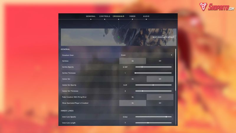 Cài Đặt Tâm Ngắm (Crosshair) Cài Đặt Tâm Ngắm (Crosshair)