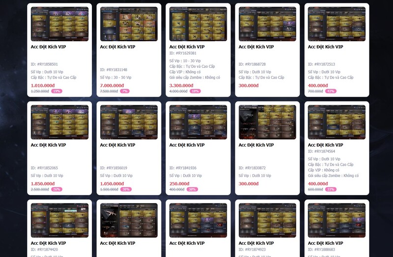 Acc Đột Kích VIP