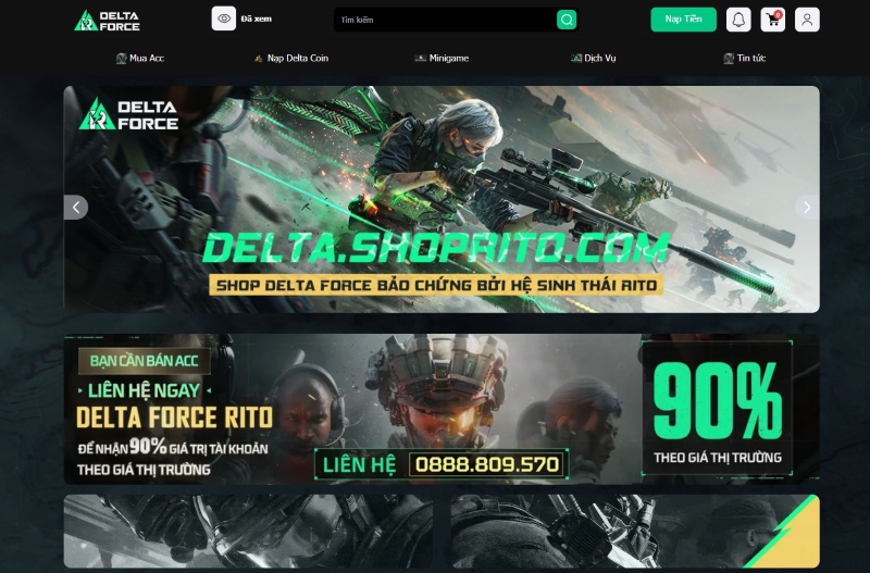 Shop acc Delta Force - Shop Rito