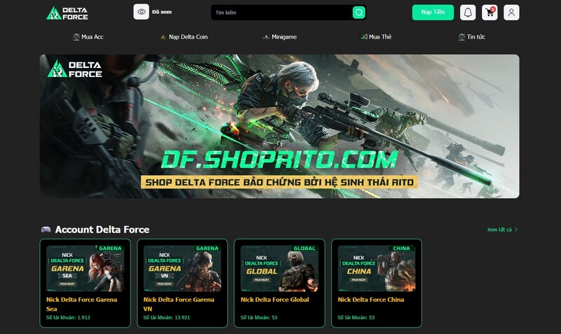 Shop acc Delta Force ShopRito