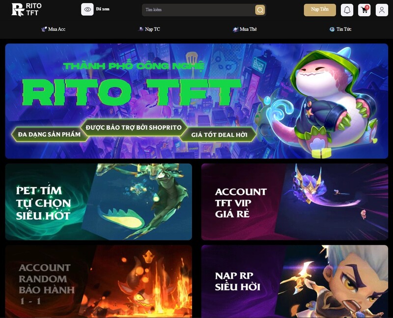 Shop acc TFT Shop Rito Shop acc TFT Shop Rito