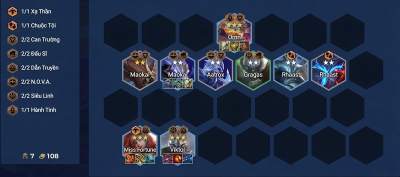 Đội hình Reroll Miss Fortune Dẫn Truyền