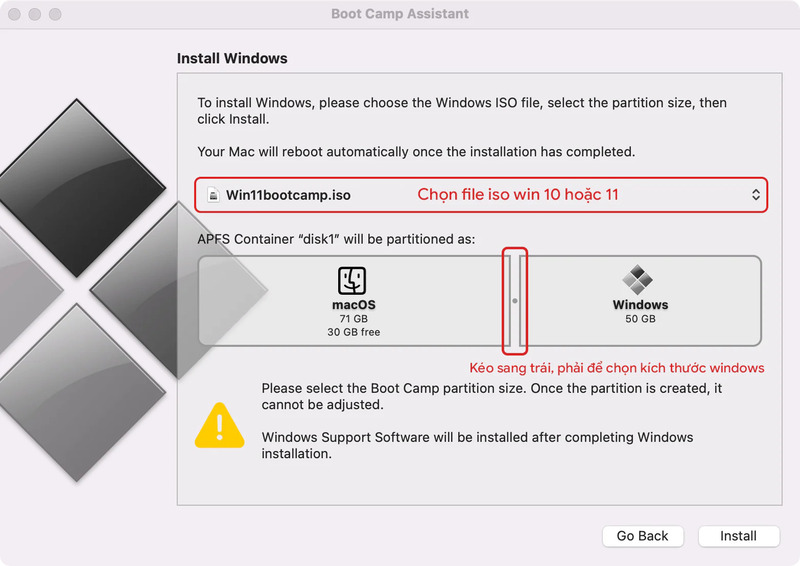 Chọn file ISO Windows