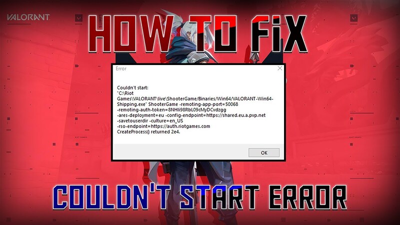 Sửa lỗi "Couldn't Start"