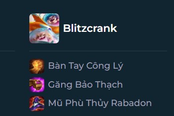 Trang bị Blitzcrank