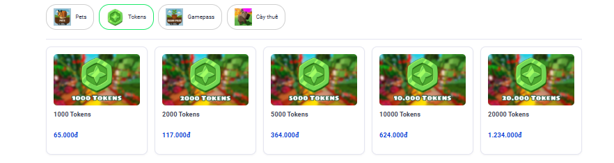 Tokens Grow a Garden
