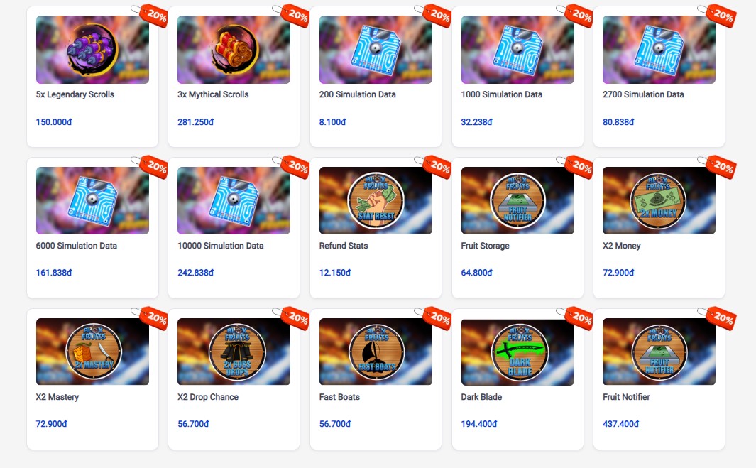 Những Gamepass Blox Fruits Đáng Đầu Tư Nhất