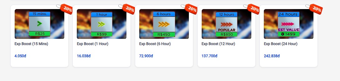 Gói Exp Boost